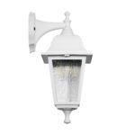 GLOBOSTAR® SOLME 203-0221 Vintage Φωτιστικό Τοίχου - Απλίκα με Ντουί 1 x E27 AC 220-240V IP44 - Λευκό - Μ15 x Π20 x Υ35cm - Image 5