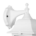 GLOBOSTAR® SOLME 203-0221 Vintage Φωτιστικό Τοίχου - Απλίκα με Ντουί 1 x E27 AC 220-240V IP44 - Λευκό - Μ15 x Π20 x Υ35cm - Image 6