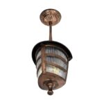 GLOBOSTAR® ZARDIN 203-0224 Vintage Φωτιστικό Οροφής με Ντουί 1 x E27 AC 220-240V IP44 - Χάλκινο - Μ17 x Π17 x Υ42cm - Image 5