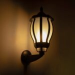 GLOBOSTAR® VERDI 203-0229 Vintage Φωτιστικό Τοίχου - Απλίκα με Ντουί 1 x E27 AC 220-240V IP44 - Μαύρο - Μ18 x Π25 x Υ40cm - Image 3