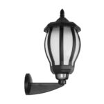 GLOBOSTAR® VERDI 203-0229 Vintage Φωτιστικό Τοίχου - Απλίκα με Ντουί 1 x E27 AC 220-240V IP44 - Μαύρο - Μ18 x Π25 x Υ40cm - Image 5