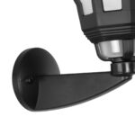 GLOBOSTAR® VERDI 203-0229 Vintage Φωτιστικό Τοίχου - Απλίκα με Ντουί 1 x E27 AC 220-240V IP44 - Μαύρο - Μ18 x Π25 x Υ40cm - Image 7