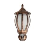 GLOBOSTAR® VERDI 203-0233 Vintage Φωτιστικό Τοίχου - Απλίκα με Ντουί 1 x E27 AC 220-240V IP44 - Χάλκινο - Μ18 x Π25 x Υ40cm - Image 4