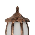 GLOBOSTAR® VERDI 203-0233 Vintage Φωτιστικό Τοίχου - Απλίκα με Ντουί 1 x E27 AC 220-240V IP44 - Χάλκινο - Μ18 x Π25 x Υ40cm - Image 6