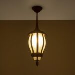 GLOBOSTAR® VERDI 203-0234 Vintage Φωτιστικό Οροφής με Ντουί 1 x E27 AC 220-240V IP44 - Χάλκινο - Μ18 x Π18 x Υ33cm - Image 3