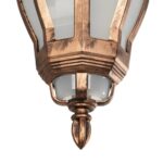 GLOBOSTAR® VERDI 203-0234 Vintage Φωτιστικό Οροφής με Ντουί 1 x E27 AC 220-240V IP44 - Χάλκινο - Μ18 x Π18 x Υ33cm - Image 6