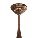 GLOBOSTAR® VERDI 203-0234 Vintage Φωτιστικό Οροφής με Ντουί 1 x E27 AC 220-240V IP44 - Χάλκινο - Μ18 x Π18 x Υ33cm - Image 7