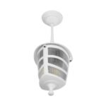 GLOBOSTAR® ZARDIN 203-0237 Vintage Φωτιστικό Οροφής με Ντουί 1 x E27 AC 220-240V IP44 - Λευκό - Μ17 x Π17 x Υ22cm - Image 5