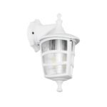 GLOBOSTAR® ZARDIN 203-0239 Vintage Φωτιστικό Τοίχου - Απλίκα με Ντουί 1 x E27 AC 220-240V IP44 - Λευκό - Μ17 x Π21 x Υ30cm