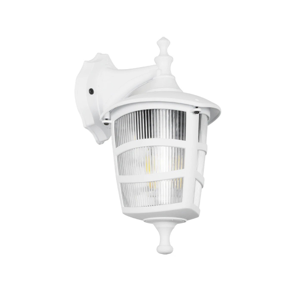 203_0239_0 GLOBOSTAR® ZARDIN 203-0239 Vintage Φωτιστικό Τοίχου - Απλίκα με Ντουί 1 x E27 AC 220-240V IP44 - Λευκό - Μ17 x Π21 x Υ30cm - Image 1