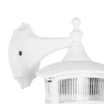 GLOBOSTAR® ZARDIN 203-0239 Vintage Φωτιστικό Τοίχου - Απλίκα με Ντουί 1 x E27 AC 220-240V IP44 - Λευκό - Μ17 x Π21 x Υ30cm - Image 6