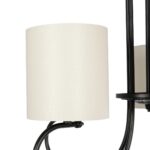 GLOBOSTAR® TRITON 203-0253 Vintage Κρεμαστό Φωτιστικό Οροφής με Ντουί 5 x E27 AC 220-240V IP20 - Μαύρο & Μπεζ - Μ50 x Π50 x Υ48cm - Image 9