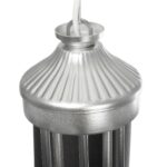 GLOBOSTAR® TRITON 203-0255 Vintage Κρεμαστό Φωτιστικό Οροφής με Ντουί 5 x E27 AC 220-240V IP20 - Ασημί & Γκρι - Μ50 x Π50 x Υ48cm - Image 10