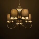 GLOBOSTAR® TRITON 203-0255 Vintage Κρεμαστό Φωτιστικό Οροφής με Ντουί 5 x E27 AC 220-240V IP20 - Ασημί & Γκρι - Μ50 x Π50 x Υ48cm - Image 3