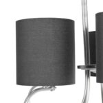 GLOBOSTAR® TRITON 203-0255 Vintage Κρεμαστό Φωτιστικό Οροφής με Ντουί 5 x E27 AC 220-240V IP20 - Ασημί & Γκρι - Μ50 x Π50 x Υ48cm - Image 9