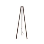 GLOBOSTAR® TRIPOD 203-0257 Μοντέρνο Επιδαπέδιο Φωτιστικό με Ντουί 1 x E27 AC 220-240V IP20 - Καφέ - Μ38 x Π38 x Υ120cm