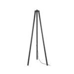 GLOBOSTAR® TRIPOD 203-0258 Μοντέρνο Επιδαπέδιο Φωτιστικό με Ντουί 1 x E27 AC 220-240V IP20 - Μαύρο - Μ38 x Π38 x Υ120cm