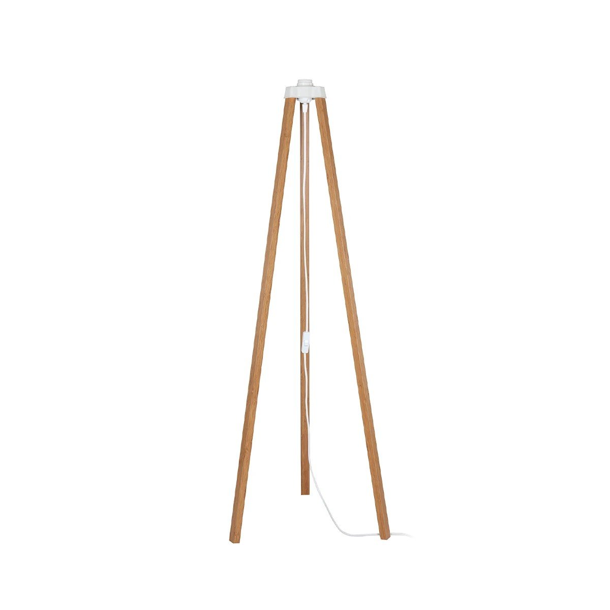 203_0260_0 GLOBOSTAR® TRIPOD 203-0260 Μοντέρνο Επιδαπέδιο Φωτιστικό με Ντουί 1 x E27 AC 220-240V IP20 - Μπεζ - Μ38 x Π38 x Υ120cm - Image 1