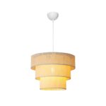 GLOBOSTAR® LEVEL 203-0275 Μοντέρνο Κρεμαστό Φωτιστικό Οροφής με Ντουί 1 x E27 AC 220-240V IP20 - Λευκό - Μ38 x Π38 x Υ30cm - Image 3