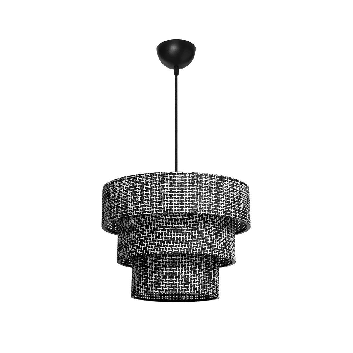 203_0276_0 GLOBOSTAR® LEVEL 203-0276 Μοντέρνο Κρεμαστό Φωτιστικό Οροφής με Ντουί 1 x E27 AC 220-240V IP20 - Γκρι - Μ38 x Π38 x Υ30cm - Image 1