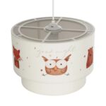 GLOBOSTAR® OWL 204-0001 Παιδικό Κρεμαστό Φωτιστικό Οροφής με Ντουί 1 x E27 AC 220-240V IP20 - Πολύχρωμο - Μ30 x Π30 x Υ24cm - Image 7