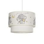 GLOBOSTAR® ELEPHANT 204-0002 Παιδικό Κρεμαστό Φωτιστικό Οροφής με Ντουί 1 x E27 AC 220-240V IP20 - Πολύχρωμο - Μ30 x Π30 x Υ24cm