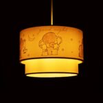 GLOBOSTAR® ELEPHANT 204-0002 Παιδικό Κρεμαστό Φωτιστικό Οροφής με Ντουί 1 x E27 AC 220-240V IP20 - Πολύχρωμο - Μ30 x Π30 x Υ24cm - Image 3