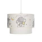 GLOBOSTAR® ELEPHANT 204-0002 Παιδικό Κρεμαστό Φωτιστικό Οροφής με Ντουί 1 x E27 AC 220-240V IP20 - Πολύχρωμο - Μ30 x Π30 x Υ24cm - Image 5