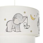 GLOBOSTAR® ELEPHANT 204-0002 Παιδικό Κρεμαστό Φωτιστικό Οροφής με Ντουί 1 x E27 AC 220-240V IP20 - Πολύχρωμο - Μ30 x Π30 x Υ24cm - Image 9