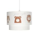 GLOBOSTAR® BEAR 204-0003 Παιδικό Κρεμαστό Φωτιστικό Οροφής με Ντουί 1 x E27 AC 220-240V IP20 - Πολύχρωμο - Μ30 x Π30 x Υ24cm - Image 5