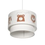 GLOBOSTAR® BEAR 204-0003 Παιδικό Κρεμαστό Φωτιστικό Οροφής με Ντουί 1 x E27 AC 220-240V IP20 - Πολύχρωμο - Μ30 x Π30 x Υ24cm - Image 6