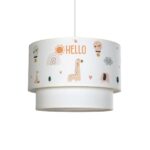 GLOBOSTAR® BALLOON 204-0004 Παιδικό Κρεμαστό Φωτιστικό Οροφής με Ντουί 1 x E27 AC 220-240V IP20 - Πολύχρωμο - Μ30 x Π30 x Υ24cm