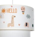 GLOBOSTAR® BALLOON 204-0004 Παιδικό Κρεμαστό Φωτιστικό Οροφής με Ντουί 1 x E27 AC 220-240V IP20 - Πολύχρωμο - Μ30 x Π30 x Υ24cm - Image 8