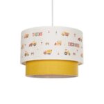 GLOBOSTAR® EXCAVATOR 204-0005 Παιδικό Κρεμαστό Φωτιστικό Οροφής με Ντουί 1 x E27 AC 220-240V IP20 - Πολύχρωμο - Μ30 x Π30 x Υ24cm