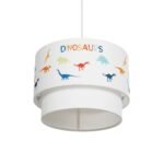 GLOBOSTAR® DINO 204-0006 Παιδικό Κρεμαστό Φωτιστικό Οροφής με Ντουί 1 x E27 AC 220-240V IP20 - Πολύχρωμο - Μ30 x Π30 x Υ24cm - Image 6
