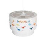 GLOBOSTAR® DINO 204-0006 Παιδικό Κρεμαστό Φωτιστικό Οροφής με Ντουί 1 x E27 AC 220-240V IP20 - Πολύχρωμο - Μ30 x Π30 x Υ24cm - Image 7