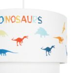 GLOBOSTAR® DINO 204-0006 Παιδικό Κρεμαστό Φωτιστικό Οροφής με Ντουί 1 x E27 AC 220-240V IP20 - Πολύχρωμο - Μ30 x Π30 x Υ24cm - Image 8