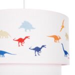 GLOBOSTAR® DINO 204-0006 Παιδικό Κρεμαστό Φωτιστικό Οροφής με Ντουί 1 x E27 AC 220-240V IP20 - Πολύχρωμο - Μ30 x Π30 x Υ24cm - Image 9