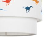GLOBOSTAR® DINO 204-0006 Παιδικό Κρεμαστό Φωτιστικό Οροφής με Ντουί 1 x E27 AC 220-240V IP20 - Πολύχρωμο - Μ30 x Π30 x Υ24cm - Image 10