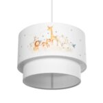 GLOBOSTAR® GIRAFFE 204-0007 Παιδικό Κρεμαστό Φωτιστικό Οροφής με Ντουί 1 x E27 AC 220-240V IP20 - Πολύχρωμο - Μ30 x Π30 x Υ24cm - Image 6