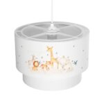 GLOBOSTAR® GIRAFFE 204-0007 Παιδικό Κρεμαστό Φωτιστικό Οροφής με Ντουί 1 x E27 AC 220-240V IP20 - Πολύχρωμο - Μ30 x Π30 x Υ24cm - Image 7