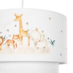 GLOBOSTAR® GIRAFFE 204-0007 Παιδικό Κρεμαστό Φωτιστικό Οροφής με Ντουί 1 x E27 AC 220-240V IP20 - Πολύχρωμο - Μ30 x Π30 x Υ24cm - Image 8