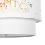 GLOBOSTAR® GIRAFFE 204-0007 Παιδικό Κρεμαστό Φωτιστικό Οροφής με Ντουί 1 x E27 AC 220-240V IP20 - Πολύχρωμο - Μ30 x Π30 x Υ24cm - Image 10