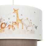 GLOBOSTAR® GIRAFFE 204-0008 Παιδικό Κρεμαστό Φωτιστικό Οροφής με Ντουί 1 x E27 AC 220-240V IP20 - Πολύχρωμο - Μ30 x Π30 x Υ24cm - Image 8