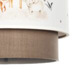 GLOBOSTAR® GIRAFFE 204-0008 Παιδικό Κρεμαστό Φωτιστικό Οροφής με Ντουί 1 x E27 AC 220-240V IP20 - Πολύχρωμο - Μ30 x Π30 x Υ24cm - Image 10