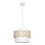 GLOBOSTAR® TRAIN 204-0009 Παιδικό Κρεμαστό Φωτιστικό Οροφής με Ντουί 1 x E27 AC 220-240V IP20 - Πολύχρωμο - Μ30 x Π30 x Υ24cm - Image 4