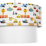 GLOBOSTAR® TRAIN 204-0009 Παιδικό Κρεμαστό Φωτιστικό Οροφής με Ντουί 1 x E27 AC 220-240V IP20 - Πολύχρωμο - Μ30 x Π30 x Υ24cm - Image 8