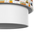 GLOBOSTAR® TRAIN 204-0009 Παιδικό Κρεμαστό Φωτιστικό Οροφής με Ντουί 1 x E27 AC 220-240V IP20 - Πολύχρωμο - Μ30 x Π30 x Υ24cm - Image 9