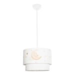 GLOBOSTAR® MOON 204-0011 Παιδικό Κρεμαστό Φωτιστικό Οροφής με Ντουί 1 x E27 AC 220-240V IP20 - Πολύχρωμο - Μ30 x Π30 x Υ24cm - Image 4