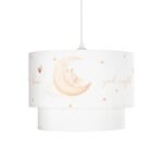 GLOBOSTAR® MOON 204-0011 Παιδικό Κρεμαστό Φωτιστικό Οροφής με Ντουί 1 x E27 AC 220-240V IP20 - Πολύχρωμο - Μ30 x Π30 x Υ24cm - Image 5